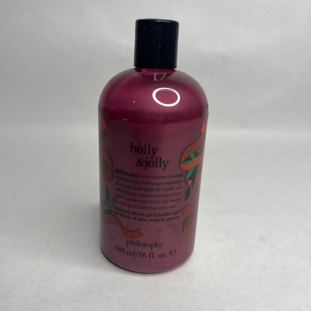 Philosophy (Limited Edition) Holly and Jolly 16oz Shampoo, Gel, Bubble Bath